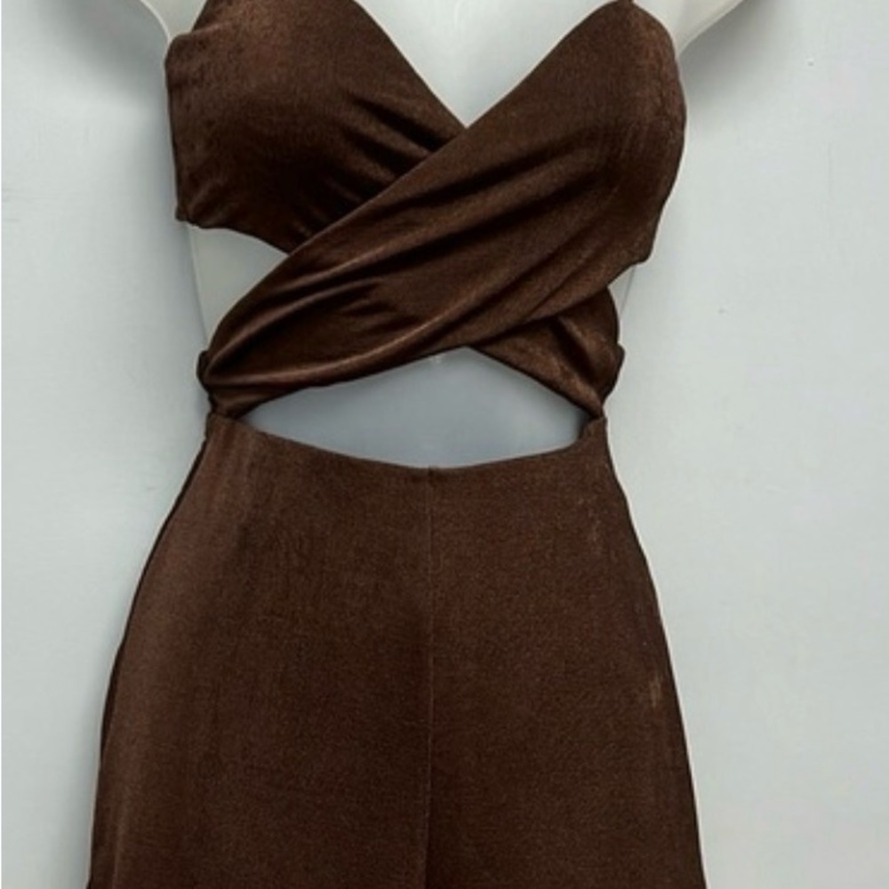 Princess Polly Brown Cutout romper